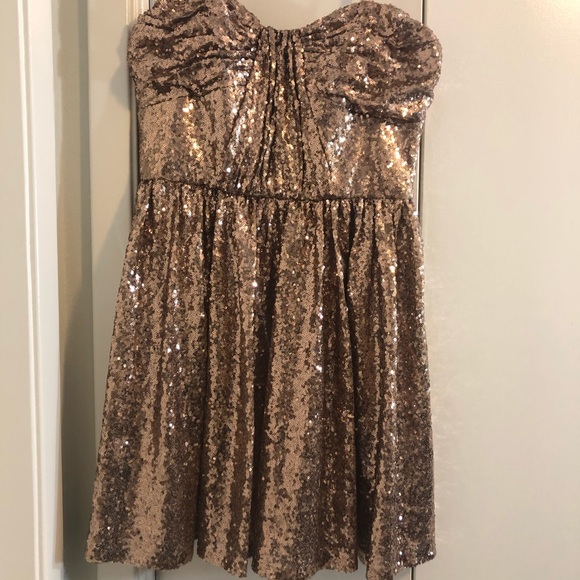 JILL JILL Stuart rose gold dress in size 10 NWT - Picture 4 of 8